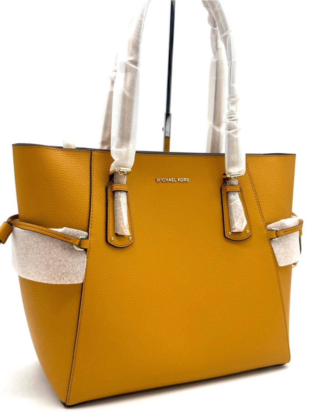 Michael Kors Voyager EW Tote Bag Leather Marigold